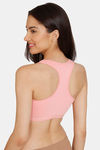 Zivame Girls Double Layered Non Wired Full Coverage Racerback Beginner Sports Bra (Pack of 2) - Multicolor — thumbnail 4